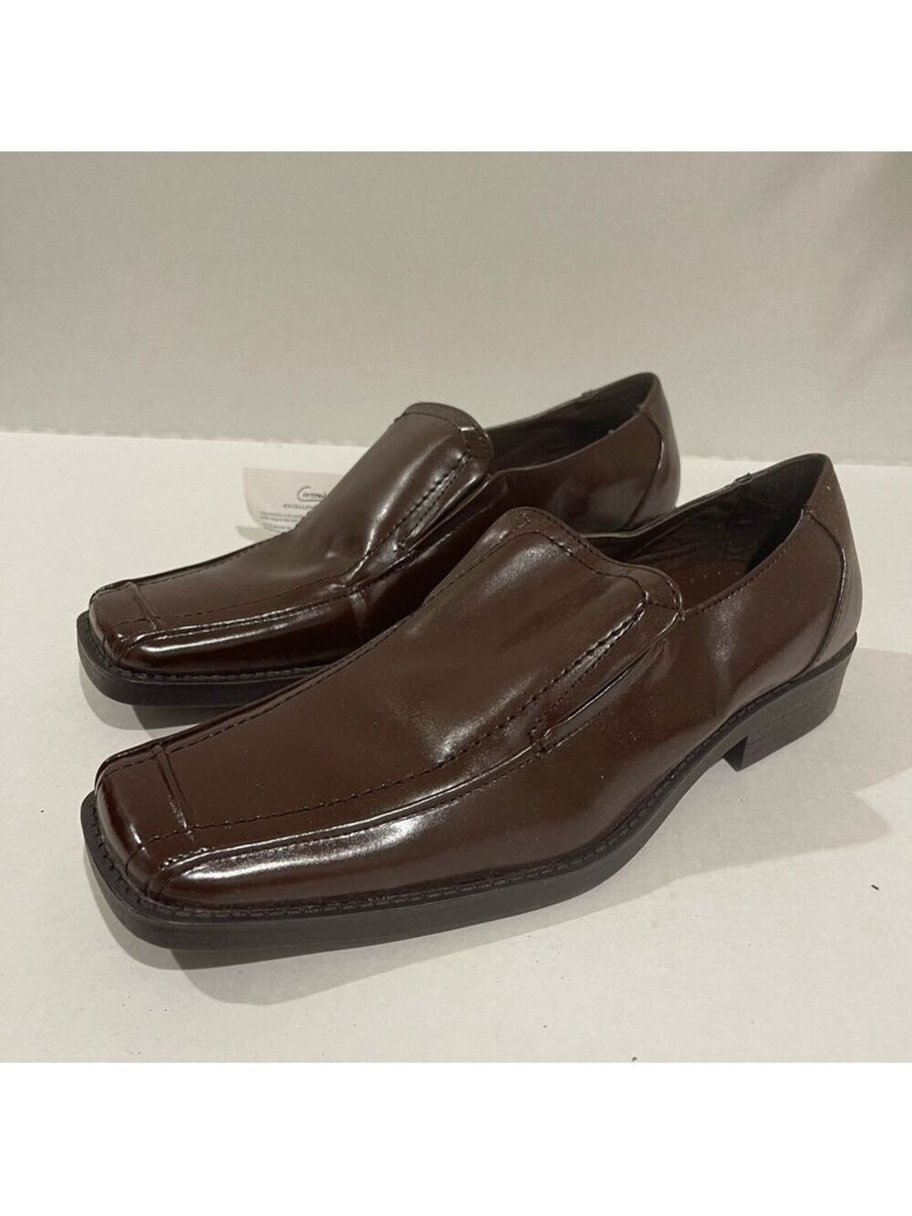 Men’s Coronado Brown Leather Slip on Oxfords Size 9.5 US!